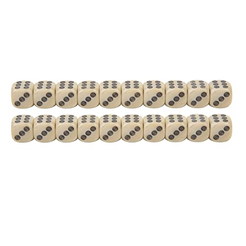 XIASABA sechsseitiger Würfel: einzigartiges Glücksspiel mit weißen Perlkornpunkten für Tischbrettspiele und Mathematikunterricht XIASABA sechsseitiger Würfel: einzigartiges Glücksspiel mit weißen Perlkornpunkten für Tischbrettspiele und Mathematikunterricht von XIASABA