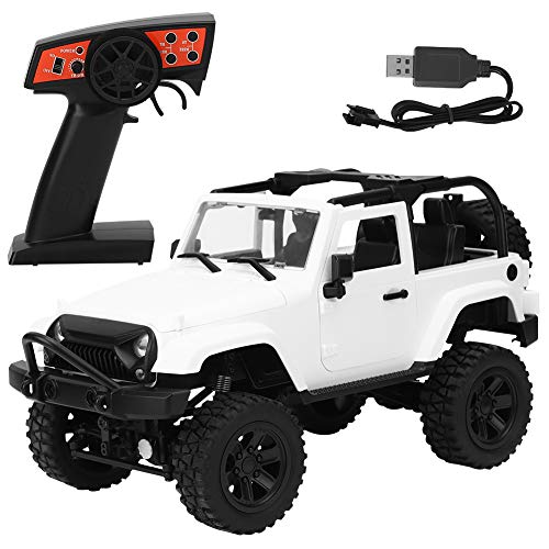 XIASABA 1/14 Scale Remote Control RC Car Four Wheel Drive 2 4GHz White Standard Type Children Vehicle Toy (Type 2) von XIASABA