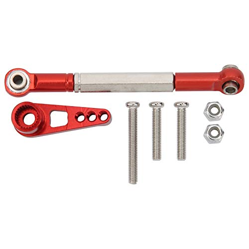 XIASABA 1:12 Lenkverbindungs ​​-Kit Aluminiumlegierung Link Link Pull Rod RC Accessoire für MN86K RC -Auto (Rot) von XIASABA