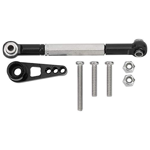 XIASABA 1:12 Lenkverbindungs ​​-Kit Aluminiumlegierung Link Link Pull Rod RC Accessoire für MN86K RC -Auto (Schwarz) von XIASABA