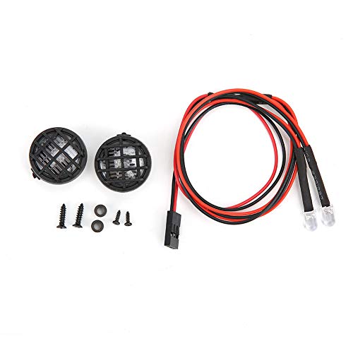 XIASABA 10 Rc Light Bucket 21 mm 10 Scale Rc Window Net 13. 0×8. 0×3. Weißes 22-mm-Scheinwerfer-Dekorationsset für 10-Skala-Rc-Crawler-Autospielzeugfahrzeug von XIASABA