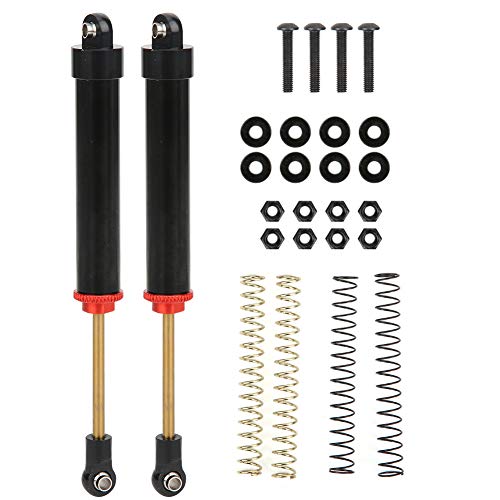 XIASABA 110 mm Stoßdämpfer Dämpferzubehör für SCX10 90046 4 1 10 RC -Auto Schwarz (Schwarz) von XIASABA