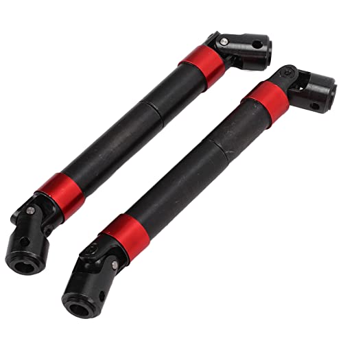 XIASABA 1PAIR Metal Spline Antriebswelle CVD Axial SCX6 AXI05000 JLU 1/6 RC Crawler Car Upgrades rot (Rot) von XIASABA