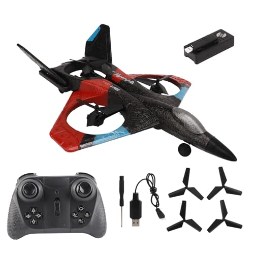 XIASABA 2,4 GHz RC -Flugzeug mit LED -Lampe Super -Remote -Segelflugzeug für Jungen Mädchen Geburtstagse Blau DREI Batterie (1 Batterie) von XIASABA