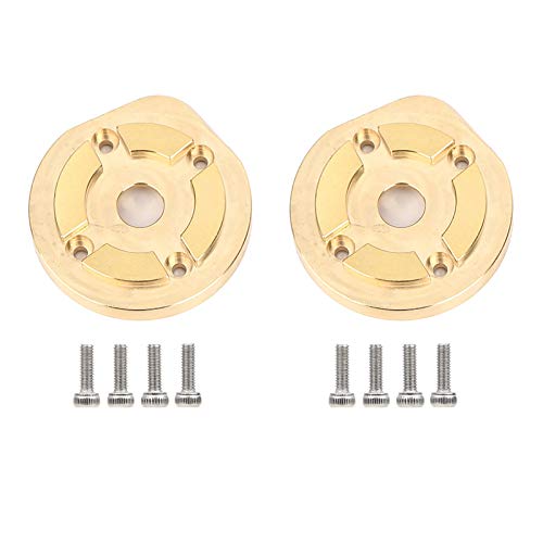 XIASABA 2 STÜCKE RC Vorder- und Rückseite Messing Ausgleichsgewicht Portalantriebsgehäusekappe Passend für Axial Capra1.9 und Axial SCX10III von XIASABA