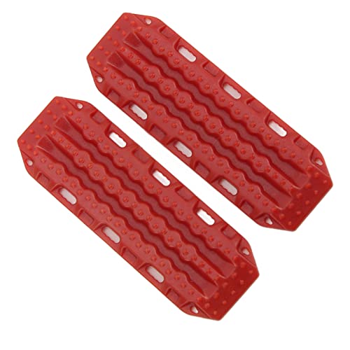 XIASABA 2 Stück RC Sand Leiter Kunststoff Rückgewinnung Rampe Board für Axial SCX24 1/24 RC Raupen und 1/24 1/18 RC Auto Upgrade Teile Orange (Red) von XIASABA