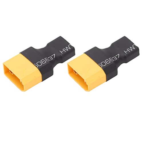 XIASABA 2 Stück XT90-Stecker auf T-Buchse-Adapter, Standard verbindet XT90-Stecker mit T-Buchse, ideal für RC-Autos, Flugzeuge und Schiffe XIASABA 2 Stück XT90-Stecker auf T-Buchse-Adapter, Standard verbindet XT90-Stecker mit T-Buchse, ideal für RC-Autos, Flugzeuge und Schiffe von XIASABA