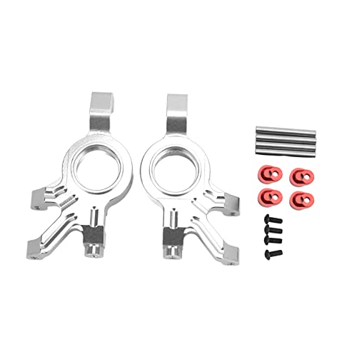 XIASABA 2 setzt RC Aluminium Frontlenker Lenkerlenkerblock Blocks Aktualisieren Teile für Traxxas 1/5 RC -Auto rot (Silver) von XIASABA
