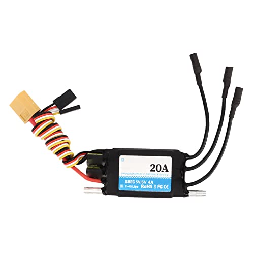 XIASABA 20A ESC Dual Way Bidirektionaler 2-4S Lipo ESC-Geschwindigkeitsregler mit 5V 6V 4A SBEC für RC-Boote Hochleistungs-32-Bit-Mikroprozessor Mehrfachschutz E XIASABA 20A ESC Dual Way Bidirektionaler 2-4S Lipo ESC-Geschwindigkeitsregler mit 5V 6V 4A SBEC für RC-Boote Hochleistungs-32-Bit-Mikroprozessor Mehrfachschutz E von XIASABA