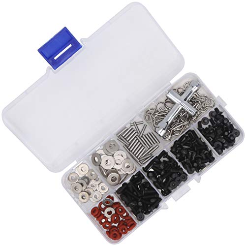 XIASABA 270pcs RC Metallschraubenzubehör Ersatzkit angepasst für 1/8 1/10 Fernbedienungsauto XIASABA 270pcs RC Metallschraubenzubehör Ersatzkit angepasst für 1/8 1/10 Fernbedienungsauto von XIASABA