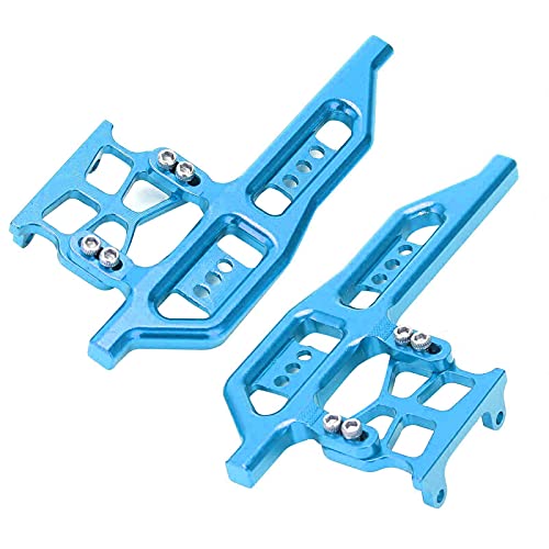 XIASABA 2PCS RC Aluminiumlegierung Seitenpedal Ersetzen Sie Teile für axiale SCX24 90081 C10 1/24 RC -Autos Blau (Blau) von XIASABA