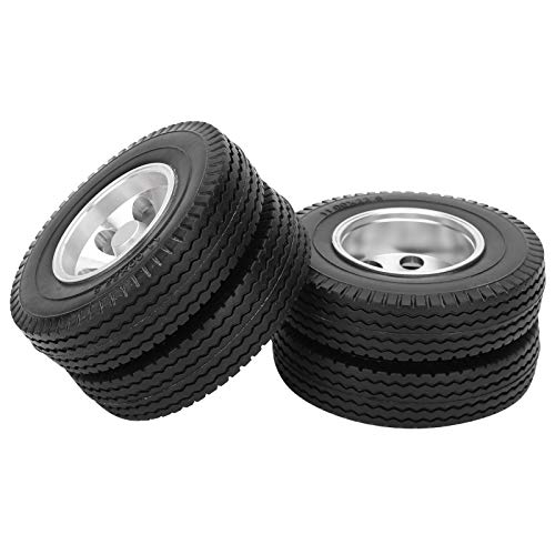 XIASABA 2PCS RC Anhänger Hinter Reifen für 1/14 Traktor -LKW RC Kletteranhängerteile von XIASABA