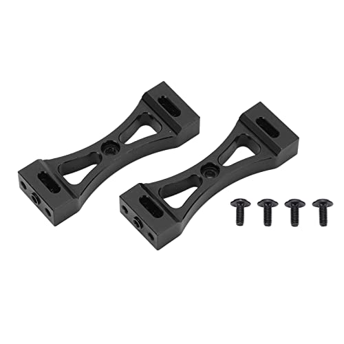 XIASABA 2PCS RC Metallstrahl 53 mm Länge Mitte Fixed Bracket Aluminium ideal für WPL B14 B16 B36 Q60 Q61 1/16 RC -LKW -Modell liefert robuste Haltbarkeit und hohe Leistung (Black) von XIASABA