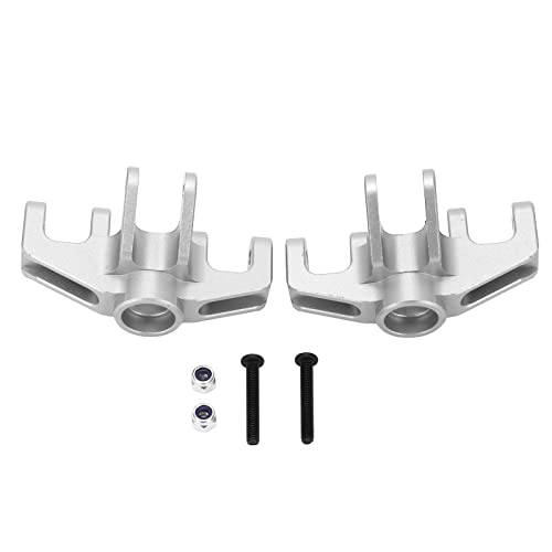 XIASABA 2 Stück RC-Auto-Lenkbecher, zartes Aussehen, Vibrationsdämpfung, Ersatz für Losi Baja Rey 1/10, ferngesteuertes Auto (Silber) von XIASABA
