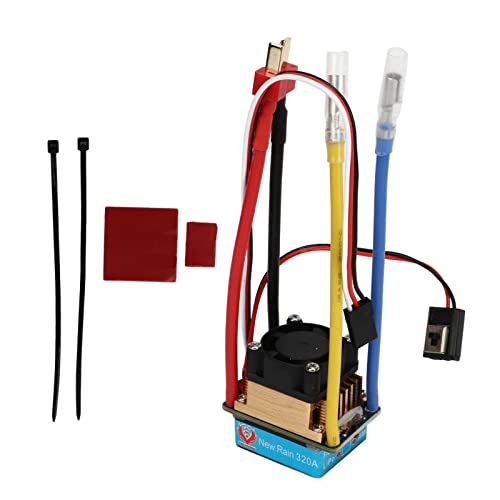XIASABA 320A Dual Way Bidirektional Gebürstet ESC Mit Lüfter 3A 5V 3 Modi Universal Mehrfach Schutz RC Boot ESC Geeignet Für RC Auto Und Boot (1 Transmitter and 1 Receiver) von XIASABA