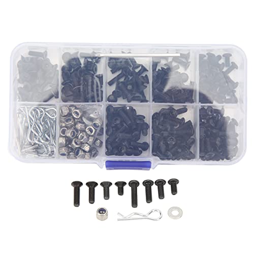 XIASABA 361-teiliges Universal-RC-Autoschrauben-Set aus Edelstahl für 1/8 1/10 RC-Auto-Upgrade-Teileschrauben-Sortiment von XIASABA