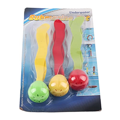 XIASABA 3PCS Schwimmbad Spielzeug Meerpflanzen Formtauchen Unterwasserspaß für Schwimmtraining aus hochwertigem Material sicher und langlebig für Kinder zum Üben von Tauchen und von XIASABA