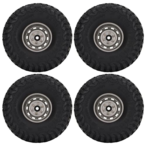 XIASABA 4PCS 1 9 Zoll Breite 10 Löcher RC -Gummi Upgrade -Zubehör für SCX10 1 10 RC -Automaterial Ausgezeichnetes Griff Stallfahrerlebnis Starke Polsterung guter Ersatz (Grau) von XIASABA