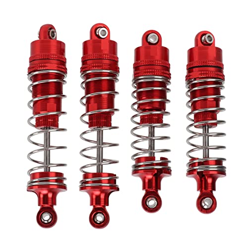 XIASABA 4PCS Alle Metallschockdämpfer Dämpfer -Upgrade -Zubehör für Wltoys 104001 1/10 RC -Auto rot (Red) von XIASABA