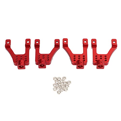 XIASABA 4PCS Kletterauto -Metall -Stoßdämpfer -Halterung für MN86 RC -Auto Ersatz -Upgrade aus hochwertiger Aluminiumlegierung Kleiner Größe Leichtes Gewicht einfach zu (Red) von XIASABA