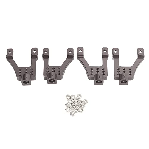 XIASABA 4PCS Kletterauto -Metall -Stoßdämpfer -Halterung für MN86 RC -Auto Ersatz -Upgrade aus hochwertiger Aluminiumlegierung Kleiner Größe Leichtes Gewicht einfach zu (Ti Color) von XIASABA