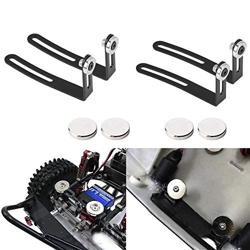 XIASABA 4PCS RC Car Shell Body Mount Metall L -Klammer mit Magnet für 1:10 RC Crawler Car von XIASABA