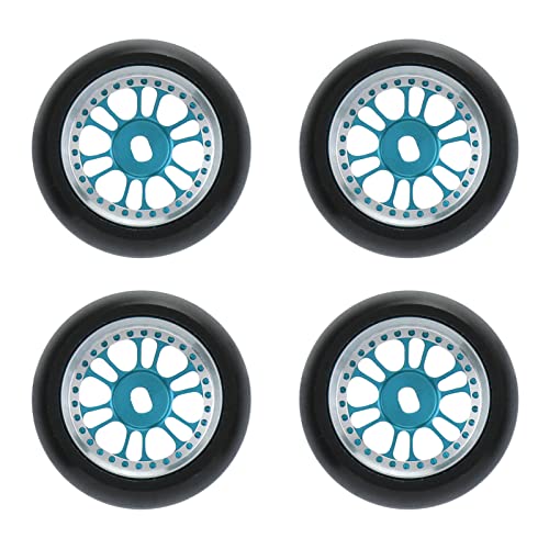 XIASABA 4PCS RC -Driftreifen mit starker Dämpfung hoher Abriebfestigkeit und einfache Installation für 1/28 RC -Autos Blau (Blau) von XIASABA