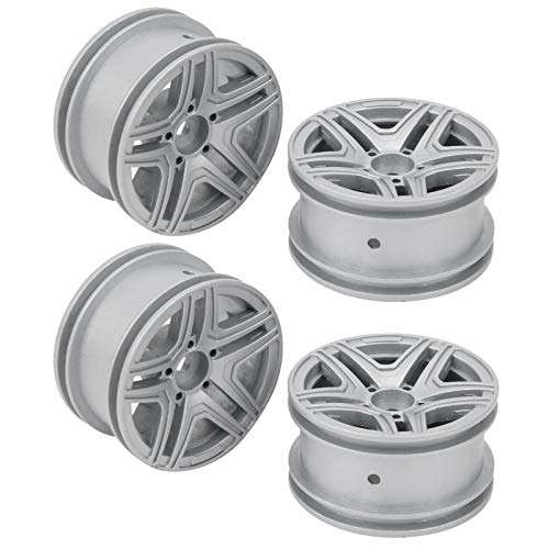 XIASABA 50 mm 4pcs RC Crawler Metall Wheel Hub für MN86K 1/12 RC -Auto -Upgrade Teile Zubehör Silber (Silber) von XIASABA