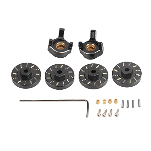 XIASABA AXIAL SCX24 1/24 Messinglenker Lenkungsbecher Hochgenauigkeit RC Hex Coppler Wheel Hub Upgrade -Kit für eine verbesserte Balance -Leistung in RC -Autozubehör von XIASABA