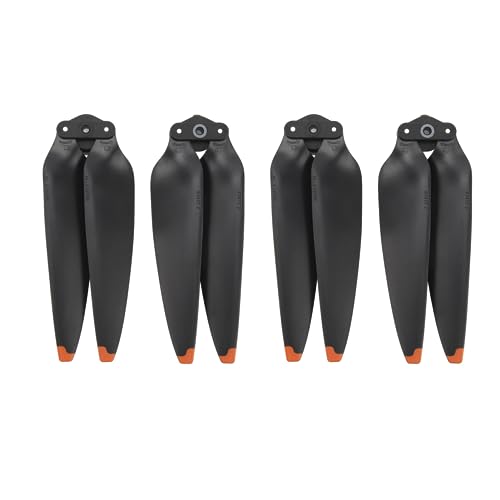 XIASABA Air3 Drone 8747F Schnellverschluss, klappbare Propellerblätter, Drohnenzubehör (Orangefarbene Borde) von XIASABA