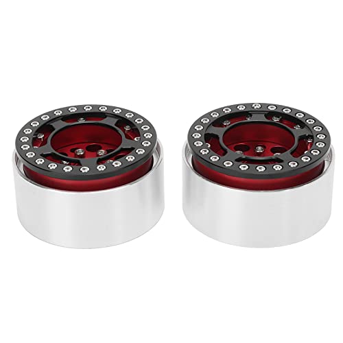 XIASABA Aluminiumlegierung 1,9 -Zoll -Perldlock - verbessern die Leistung für das Klettern des Autos (Rot) von XIASABA