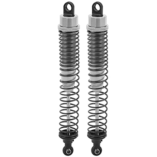 XIASABA Aluminiumlegierung 130 -mm -Stoßdämpfer für Slash 2WD RC -Auto Silberqualität fest und langlebig mit elastischer Feder für stabile Laufstärke und Haltbarkeit einfach t (Silver) von XIASABA