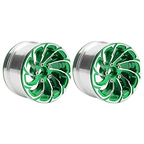 XIASABA Aluminiumlegierung Beadlock Wheel Rims mit Schloss für 1/10 RC -Crawler -Autos Nicht überlegt (Grün) von XIASABA