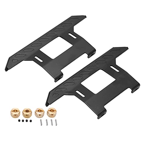 XIASABA Aluminum -LEGENTEME Metal Seite Pedalersatz für axiale SCX10II Silber RC Climbing Car (Black) von XIASABA