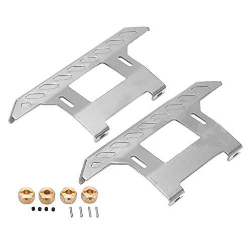 XIASABA Aluminum -LEGENTEME Metal Seite Pedalersatz für axiale SCX10II Silber RC Climbing Car (Silver) von XIASABA