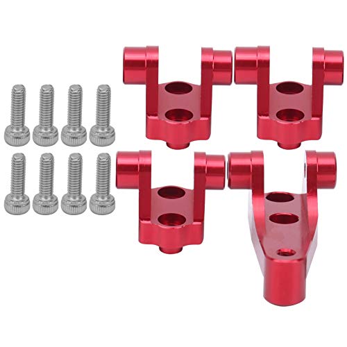 XIASABA Aluminum -LEGROUS vorderen Heckkielstangenhalter Sitz für Traxxas TRX4 TRX6 1/10 RC -Auto Silber (Rot) von XIASABA