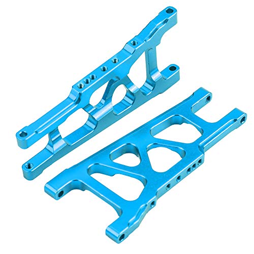 XIASABA Aluminum -LEGRUNG vorderen universeller Aufhängungsarm für Schrägstrich 1/10 RC -Auto in blau rot und silbernen Farben aus umweltfreundlichem festem und Aluminiumlegier (SLA007B Blue) von XIASABA