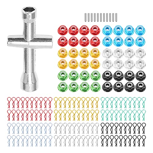 XIASABA Colored Shell Schnalle kompatible mehrfarbige Installation Remote -Auto gekreuzter Ärmel für RC -Modellautos von XIASABA