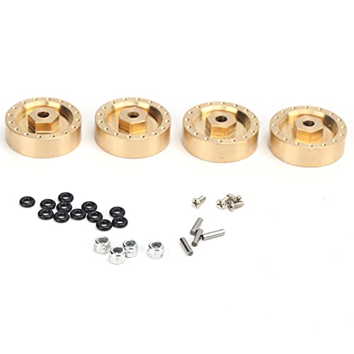 XIASABA Dickes, Robustes Messing-Gegengewicht, Radnaben-Kombinator für Axial SCX24 90081 RC-Auto 1/24 von XIASABA