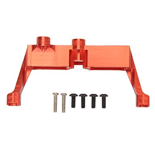 XIASABA Differential Lock Servo Mount Bracket Aluminiumlegierung RC Lenkung Servohalterung und Schrauben 1/10 RC -Auto Aluminiumlegierung Leichte Hochleistungslenkungsausrüstung Halterung (Rot) von XIASABA