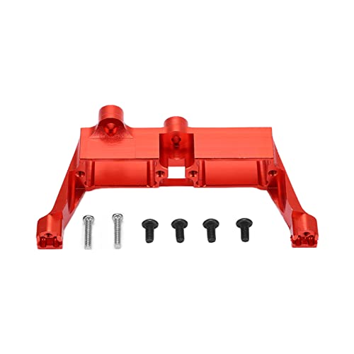 XIASABA Differential Schloss Halterung Aluminium Legierung Servo Halterung für Traxxas TRX4 1/10 RC Auto Schwarz (Red) von XIASABA