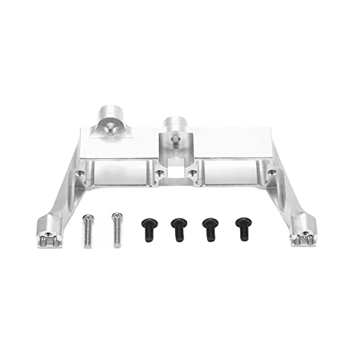 XIASABA Differential Schloss Halterung Aluminium Legierung Servo Halterung für Traxxas TRX4 1/10 RC Auto Schwarz (Silver) von XIASABA