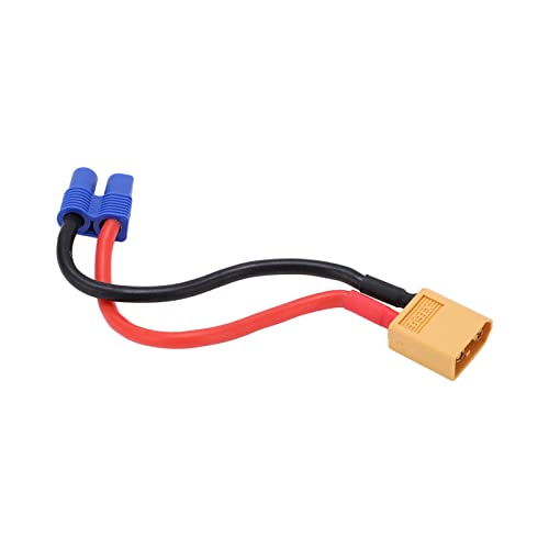 XIASABA EC3 FEHRE FLEED to XT60 MÄNNLICHER Adapter Hochdauer tragbarer Korrosionswiderstand Safer EC3 bis XT60 -Stecker -Adapter -Draht für RC -Fahrzeuge Flugzeuge und Schiffe von XIASABA