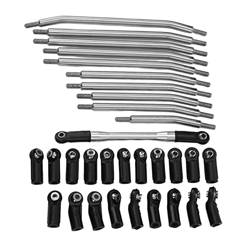 XIASABA Edelstahl-Lenkstange Anti-Rost-Abschürfung-RC-Fahrgestell-Verbindungs Satz für 1/10 Modelle Hochleistungs-Aufhängung hebel Set von XIASABA
