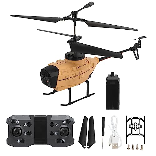 XIASABA -Fernbedienungshubschrauber mit automatischer Hindernisvermeidung 4K Dual Camera High Definition Luftfotografie für Jungen und Erwachsene in Grauer Farbe Mit 3 Batterien (1 Batterie) von XIASABA