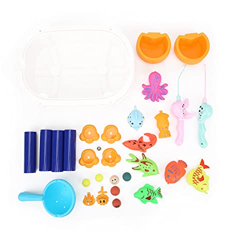 XIASABA Fishing Bad Spielzeug magnetisches Wasser Spiel Perfektes Lernspiel Fischplatz für Kinder von XIASABA