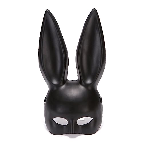 XIASABA Halloween-Hasenmaske, Hasenohren-Maske, halbes Gesicht, Umweltschutz, PVC-Maskerademaske für Partys, Kostüm, Hasen-Halbmaske XIASABA Halloween-Hasenmaske, Hasenohren-Maske, halbes Gesicht, Umweltschutz, PVC-Maskerademaske für Partys, Kostüm, Hasen-Halbmaske von XIASABA