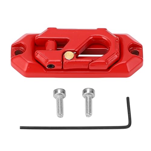 XIASABA Kletterauto Winch Metall Wire Guide 1/10 1/8 Skala Zinklegierung RC Auto Wink Guider SEVENTION IDEF für Intensive Offroad -Abenteuer mit verschiedenen 1/10 und 1/8 RC (Red) von XIASABA