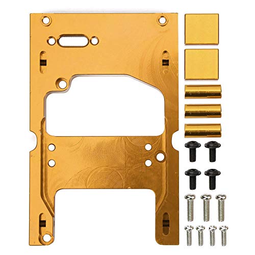 METALLHALTERUNG ZUR BEFESTIGUNG DES LENKMOTORS FÜR WPL RC-AUTO, ALUMINIUMLEGIERUNG, 5 FARBEN, C14 C24 C34 MN90 MN91 (Gold) von XIASABA