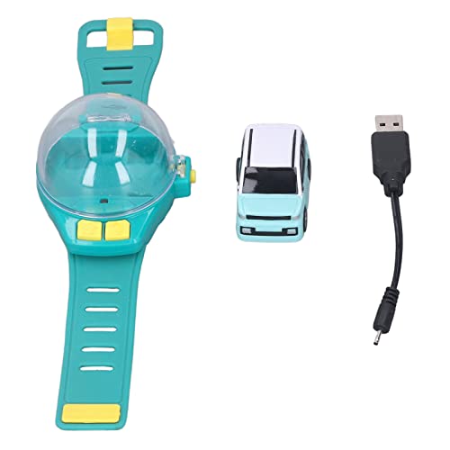 XIASABA MINI Fernbedienungskontrollauto Uhr Spielzeug abnehmbar USB -Ladungsgelenks -Rennwagen Watch für Jungen und Mädchen Geburtstagsgeschenk Grüne Mini -Uhr -Auto -Spielzeug, (Green) von XIASABA